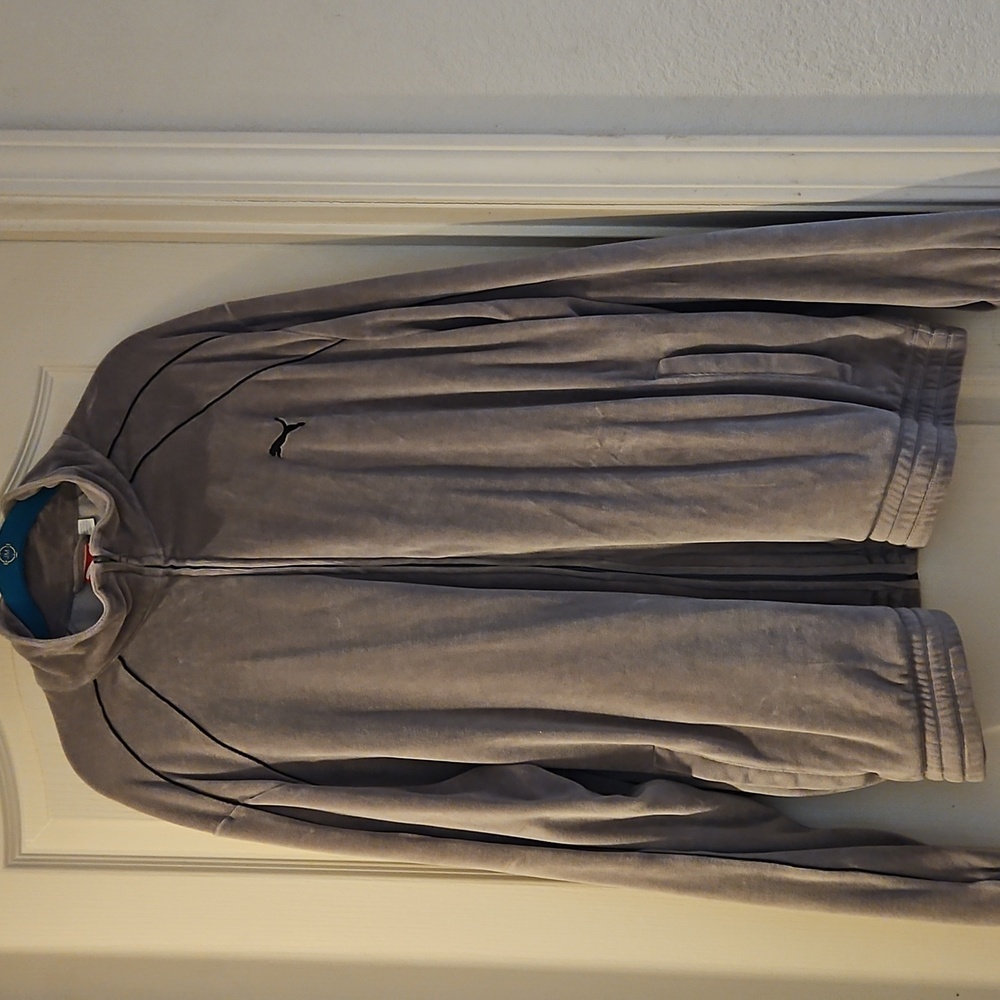 Puma Men's Light Gray Track Jacket XXL